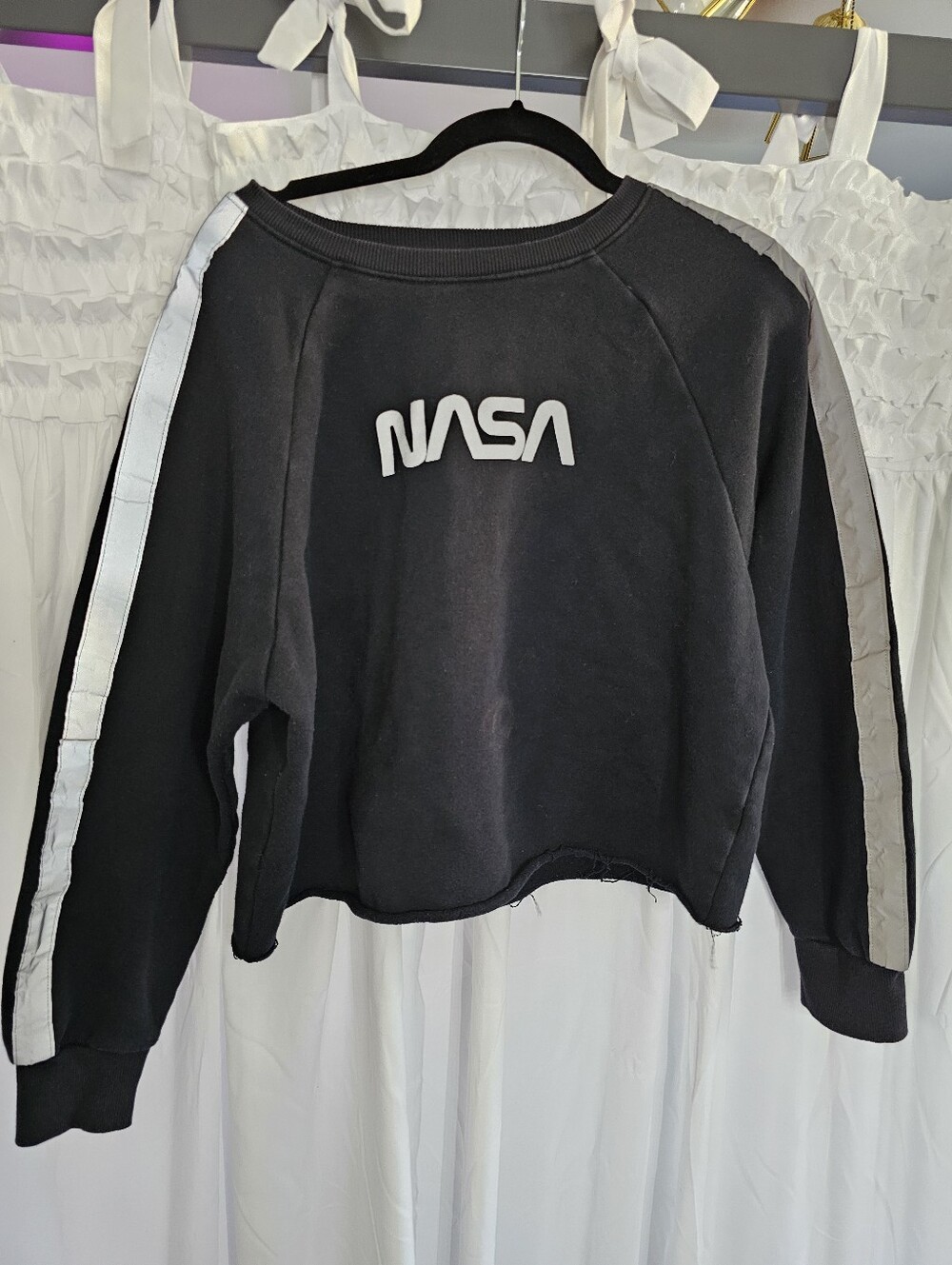 NASA Long Sleeve Crop Top Sweater